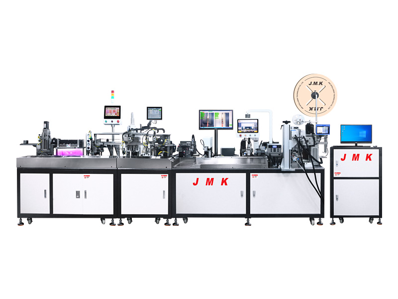 JM-228 全自動穿號碼管點膠固化端子壓接機